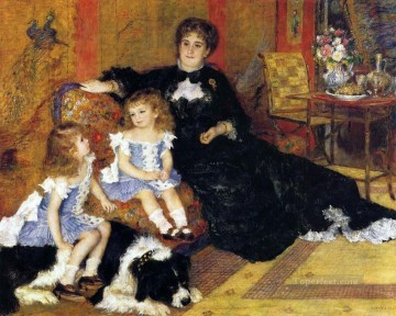 Pierre Auguste Renoir Painting - Madame Charpentier y sus hijos Pierre Auguste Renoir
